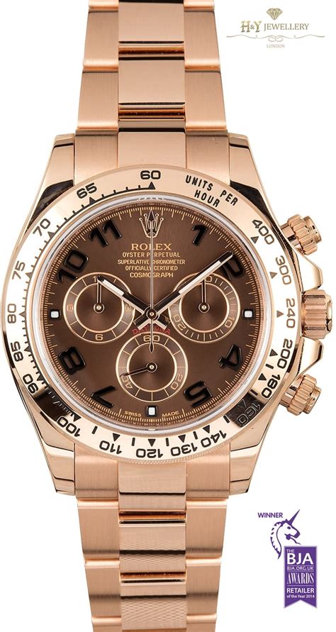 bracelet wristwatch rolex daytona rose gold|Rolex daytona 116520 40 mm.